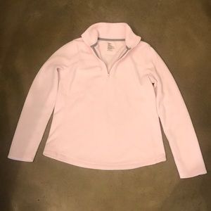 Gap pink fleece pullover jacket